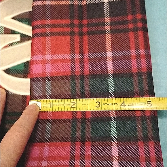 BNWT Victoria's Secret Red Plaid Print Snap Closure Tote Bag - Picture 7 of 14